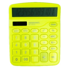 Настолен калкулатор Assistant AC 2312 Жълт