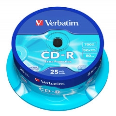 CD-R Verbatim 52x 700 MB шпиндел 25 бр.