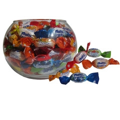 Стъклена купа за дребни бонбони 15 cm