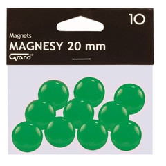 Магнити Grand Ф20 mm 10 бр. Зелен