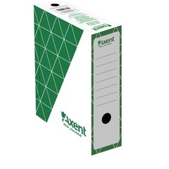 Архивна кутия картон Axent 350x255x100 mm Зелен